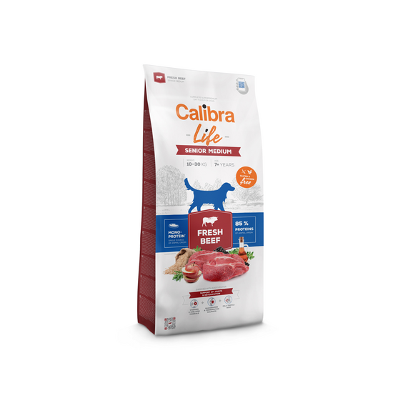 Calibra Life Medium Breed Senior Dry Dog Food Fresh Beef 16239