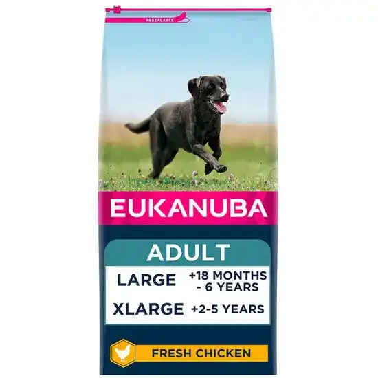 Eukanuba Large Breed Adult Dry Dog Food with Fresh Chicken 16332