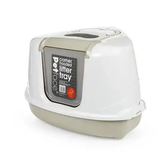 Petface Corner Hooded Cat Litter Tray 18708