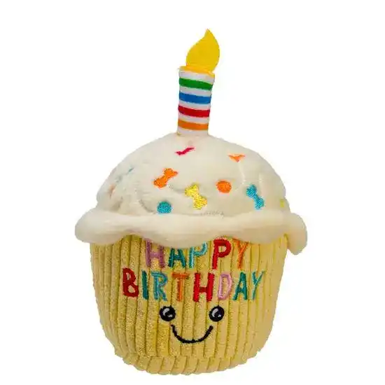 House of Paws Birthday Cupcake Plush Dog Toy 18901