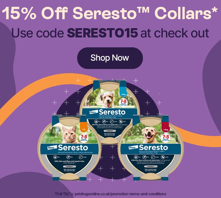 15% Off Seresto Collars* Use code SERESTO15