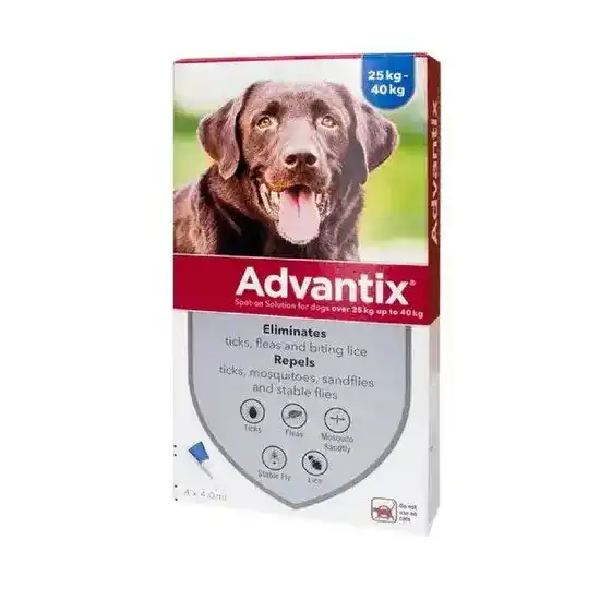 Advantix Spot-On Solution for Dogs 400mg/2000mg (25kg-40kg) 2961