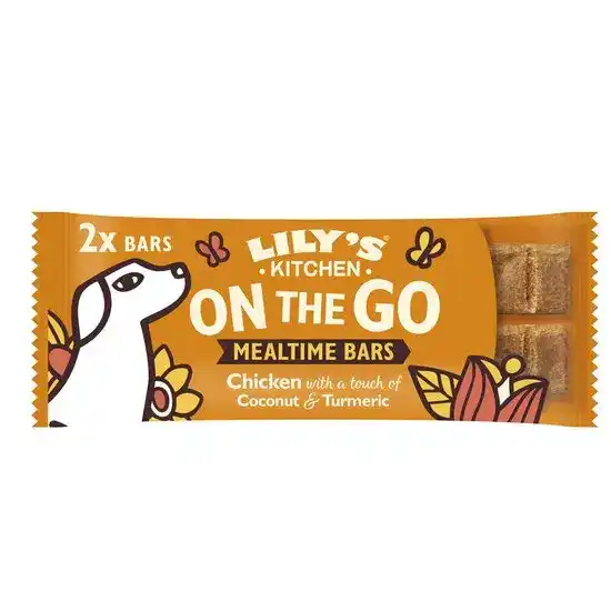 Lily's Kitchen Adult On the Go Chicken Mealtime Bar for Dogs 4 x 40g 17890