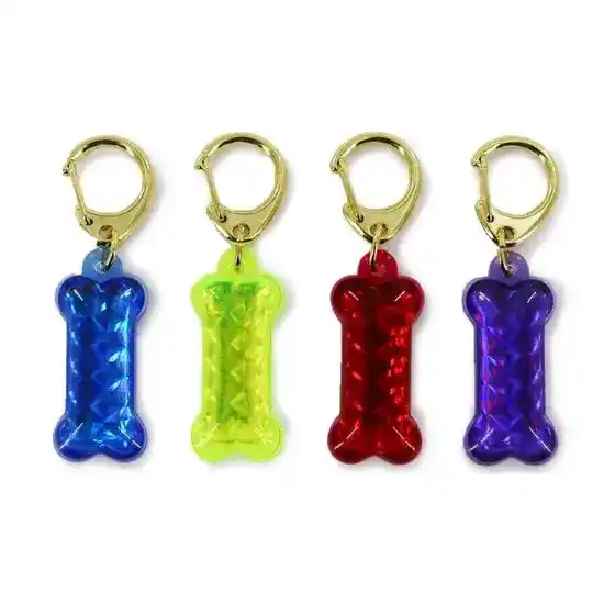 Ancol Reflective Bone ID Dog Collar Tag 17121