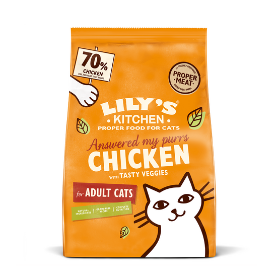 Lily's Kitchen Adult Dry Cat Food with Chicken & Veggies 1103