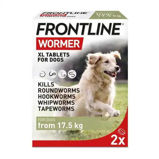 FRONTLINE WORMER XL Flavoured Tablets for Dogs (17.5kg and over) 2888