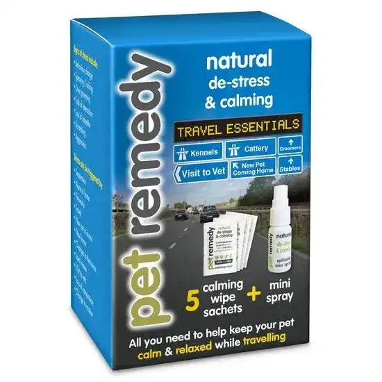 Pet Remedy Natural De-Stress and Calming Travel Essentials Kit for Dogs