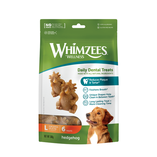 Whimzees Hedgehog Dental Treats for Dogs 16213