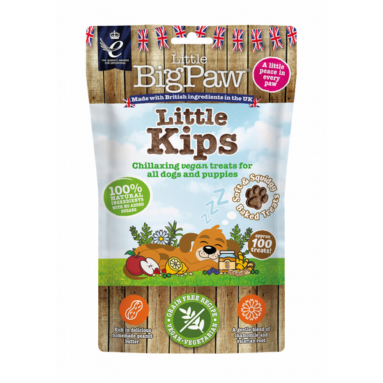 Little BigPaw Little Kips Chillaxing Vegan Treats for Dogs and Puppies 90g Packs 16084