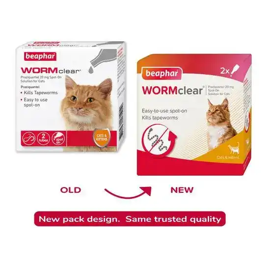 Beaphar WORMclear Worming Spot-On for Cats 15790