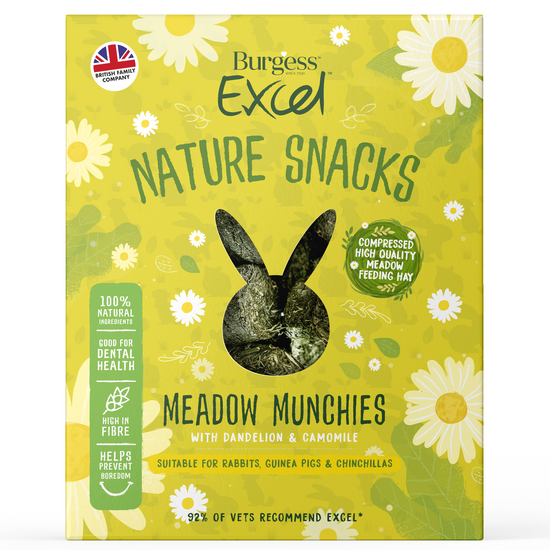 Burgess Excel Nature Snacks Meadow Munchies with Dandelion & Camomile 1kg 16993