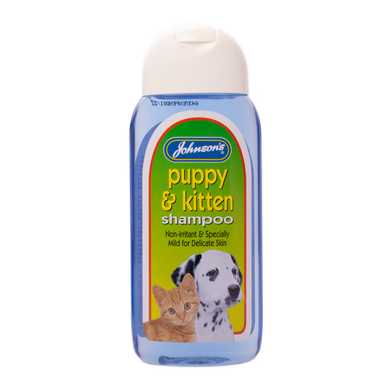 Johnson's Veterinary Shampoo for Puppies & Kittens 200ml Bottle 16562