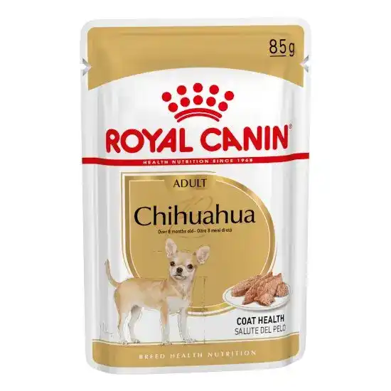 ROYAL CANIN Adult Chihuahua Wet Dog Food with Loaf in Sauce 85g Pouches 15889