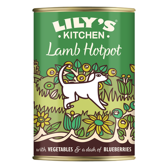 Lily's Kitchen Adult Lamb Hotpot Wet Dog Food 6 x 400g Cans 17662