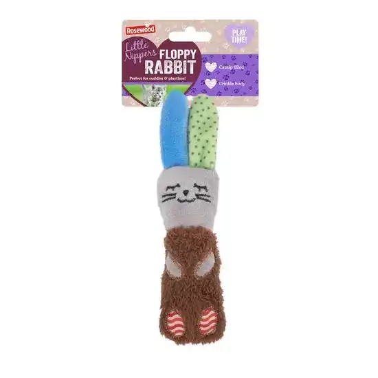 Little Nippers Floppy Rabbit Kitten Toy 20072