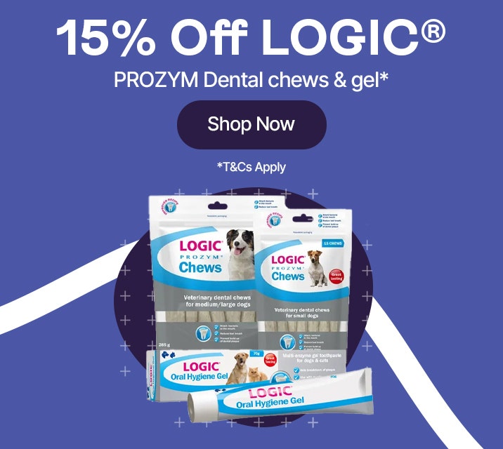 15% Off Logic Prozym Dental chews & gel