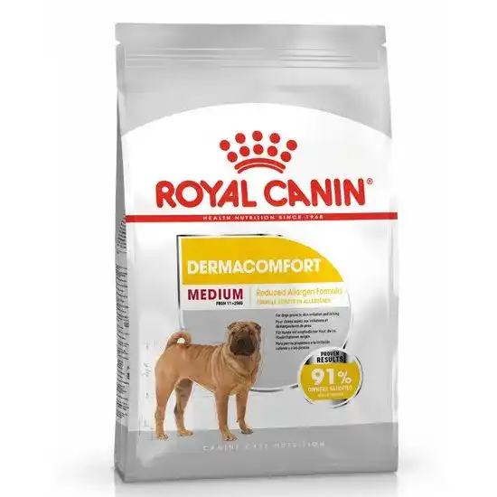 ROYAL CANIN Medium Breed Adult Dermacomfort Dry Dog Food 17312