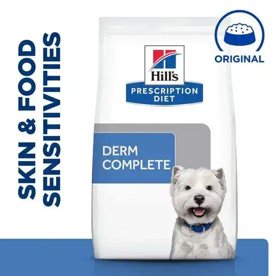 Hill's PRESCRIPTION DIET Mini Breed Derm Complete Skin Care & Food Sensitivities Dry Dog Food Original Flavour 15942