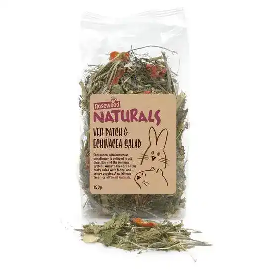 Rosewood Naturals Veg Patch & Echinacea Salad Small Animal Treat 1 x 150g 19793