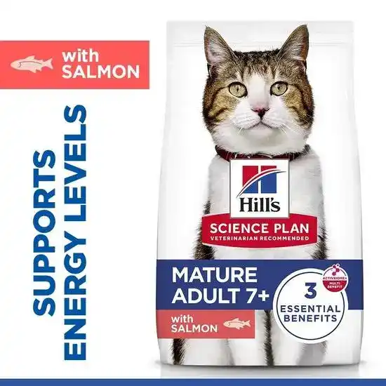 Hill's Science Plan Mature Adult 7+ Dry Cat Food with Salmon 19517