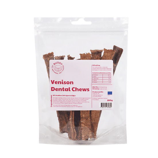 Buddy Dental Chew Sticks with Venison for Dogs 1 x 100g 18166