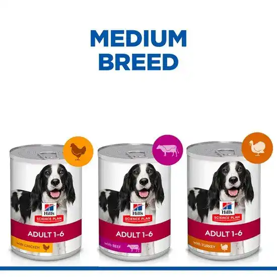 Hill's SCIENCE PLAN Adult Wet Dog Food 12 x 370g Cans 5874