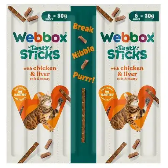 Webbox Tasty Sticks Chicken and Liver Cat Treats 21095