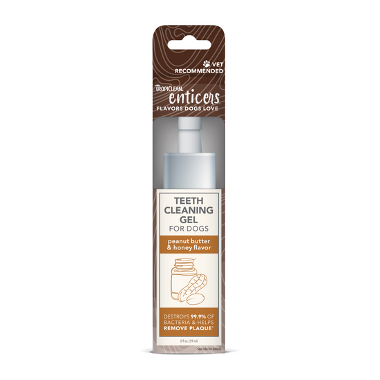 TropiClean Enticers Teeth Cleaning Gel for Dogs 59ml Bottle 15605