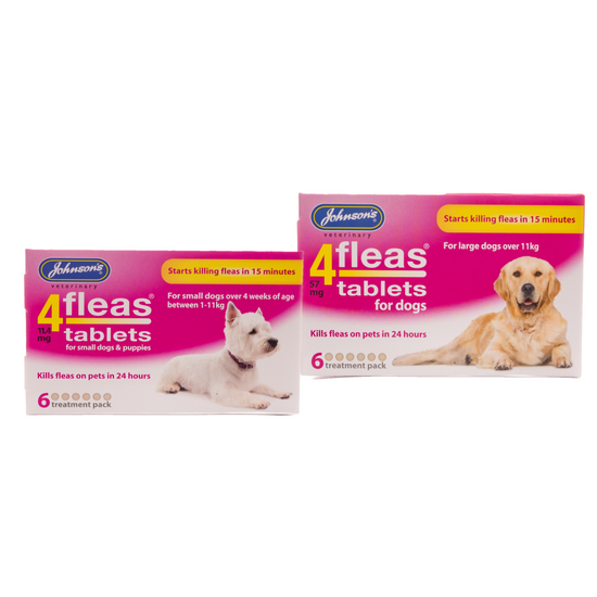Johnson's Veterinary 4fleas Tablets for Dogs & Puppies 18570