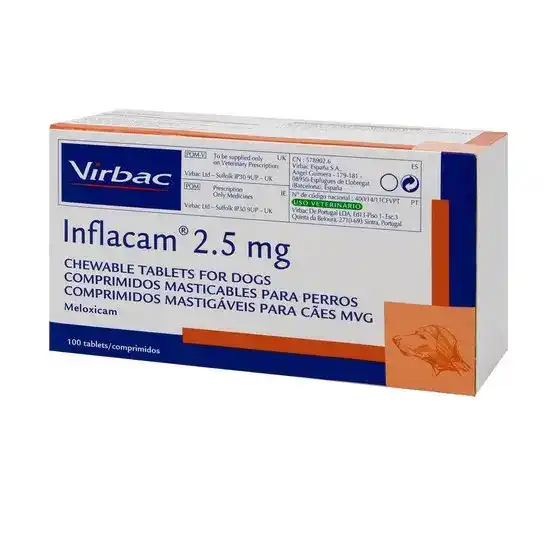 Inflacam Chewable Tablets for Dogs 2.5mg 3839