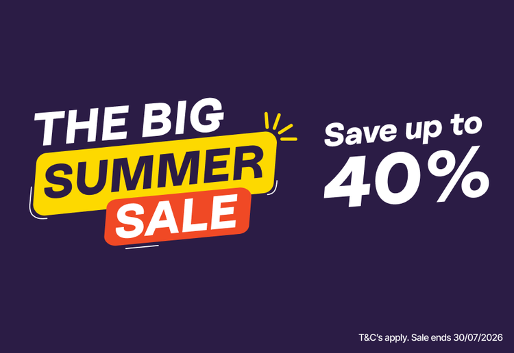 The Big Summer Sale - Save up to 40%