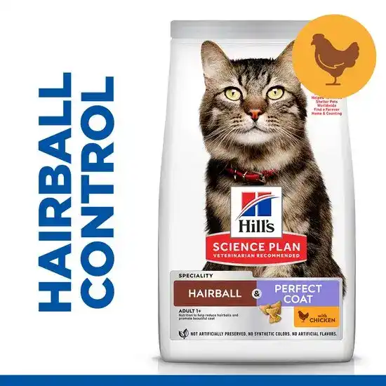 Hill's SCIENCE PLAN Specialty Adult Hairball & Perfect Coat Dry Cat Food with Chicken 17990