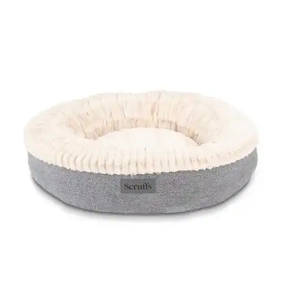Scruffs Ellen Donut Dog Bed Light Grey 19210
