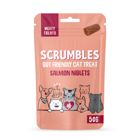Scrumbles Grain Free Niblets Cat Treats with Chicken & Salmon 3 x 50g 17811