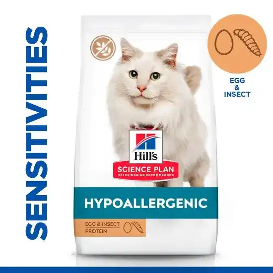 Hill's SCIENCE PLAN Hypoallergenic Adult Dry Cat Food with Egg & Insect 15865
