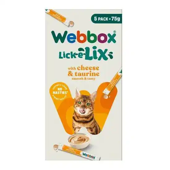 Webbox Lick e Lix Cheese and Taurine Cat Treats 21107