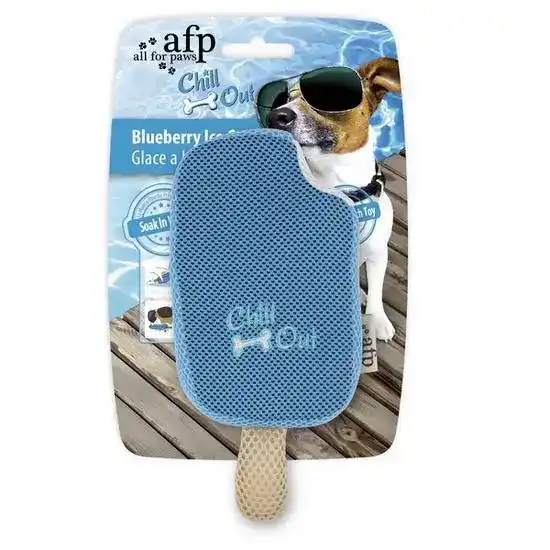 All For Paws Chill Out Blueberry Ice Cream Cooling Dog Toy 20540