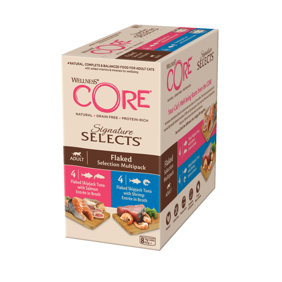 Wellness Core Adult Wet Cat Food Signature Selects Flaked Selection Multipack 79 17044