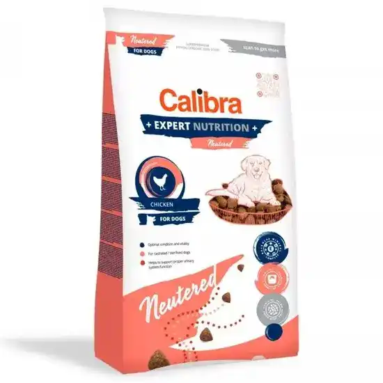 Calibra Expert Nutrition Adult Neutered Dry Dog Food with Chicken 16036