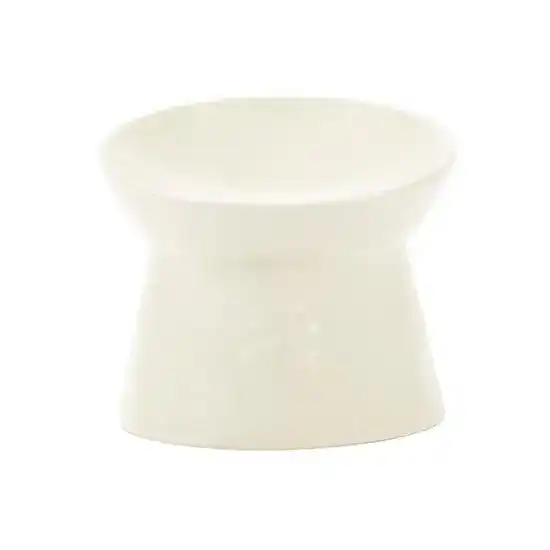 Scruffs Icon Raised Cat Feeder Food Bowl Cream 19201