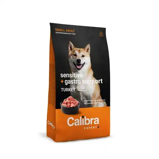 Calibra EXPERT+ Sensitive & Gastro Support Small Adult Dry Dog Food Turkey 21115