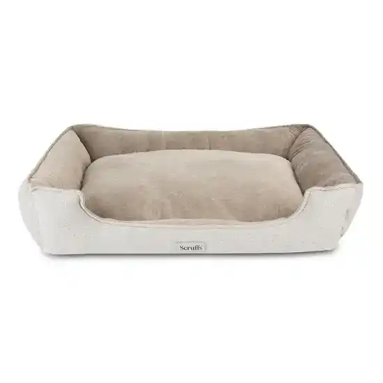 Scruffs Harvard Memory Foam Orthopaedic Box Bed for Dogs Pearl Grey 19207