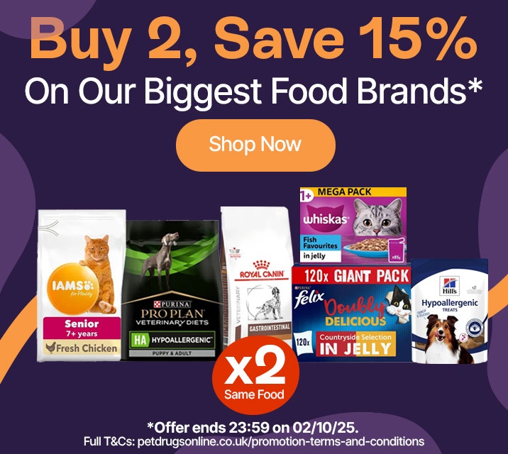 Buy 2 Save 15% On Our Biggest Food Brands* Shop Now