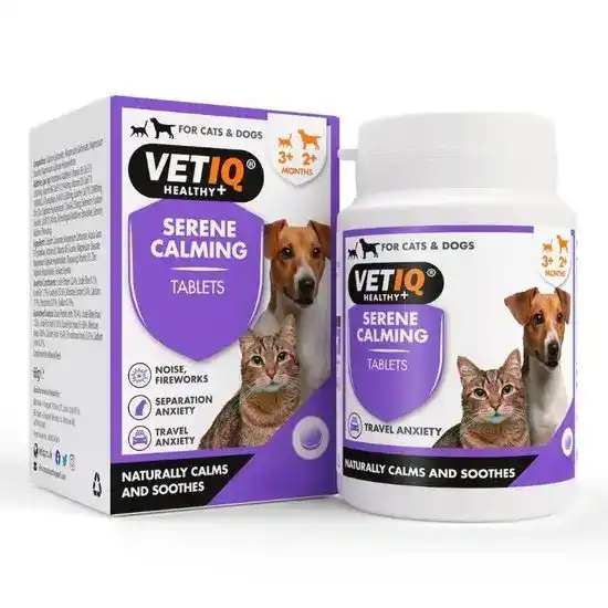 VetIQ Serene Calming Tablets for Cats & Dogs 17707