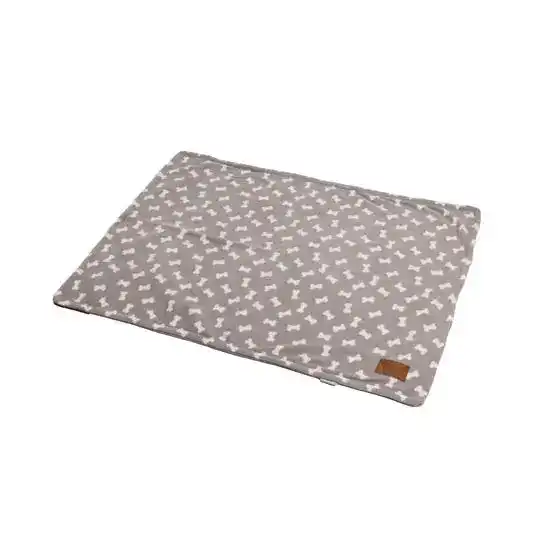 House of Paws Puppy Fleece Blanket Grey Bone 18778