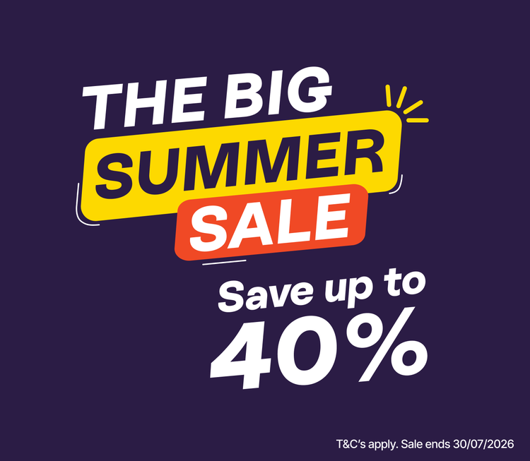 The Big Summer Sale - Save up to 40% - T&Cs Apply