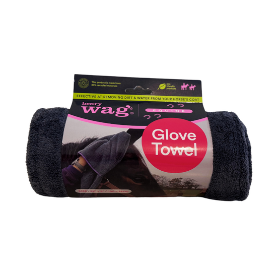 Henry Wag Microfibre Glove Towel for Horses 16601