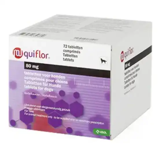Quiflor Flavoured Tablets for Dogs 80mg 16546
