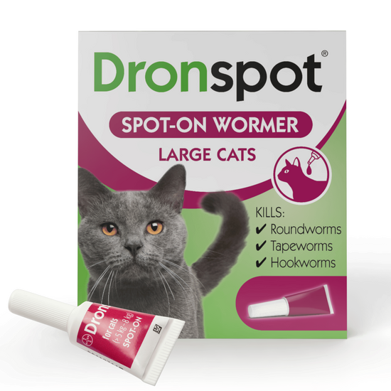 Dronspot Spot-On Wormer for Large Cats (5kg-8kg) 10229
