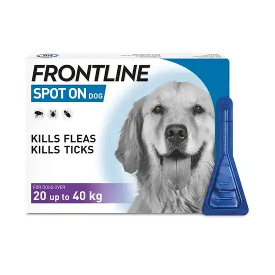 FRONTLINE SPOT-ON Flea & Tick Treatment for Large Dogs (20kg-40kg) 6224